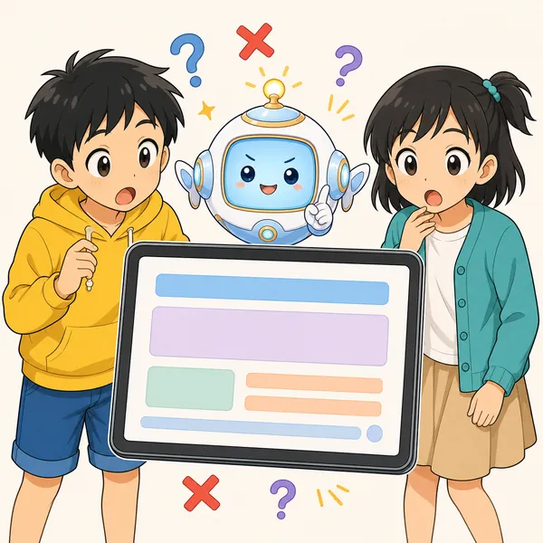 4コマ「AIは まちがえる」の3コマ目