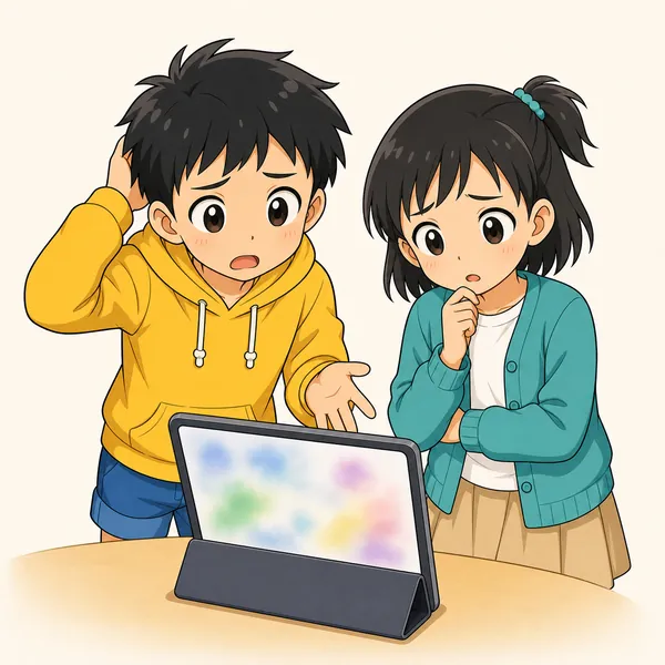 4コマ「上手な たのみ方」の1コマ目