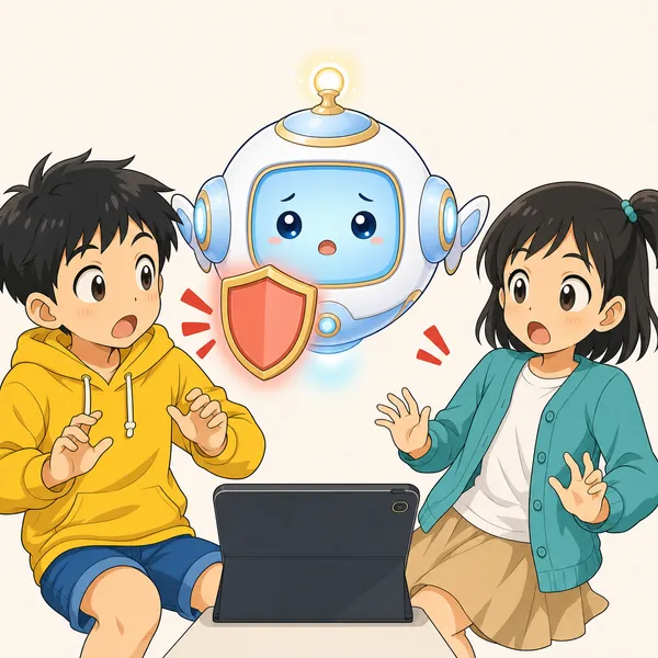 4コマ「安全に使う(いちばん大切)」の2コマ目