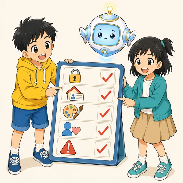 4コマ「安全に使う(いちばん大切)」の4コマ目