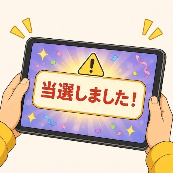 4コマ「あやしいメッセージ」の1コマ目