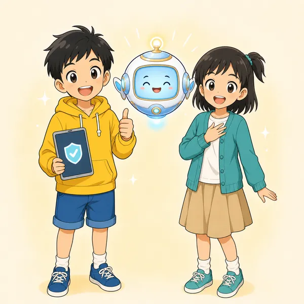 4コマ「あやしいメッセージ」の4コマ目