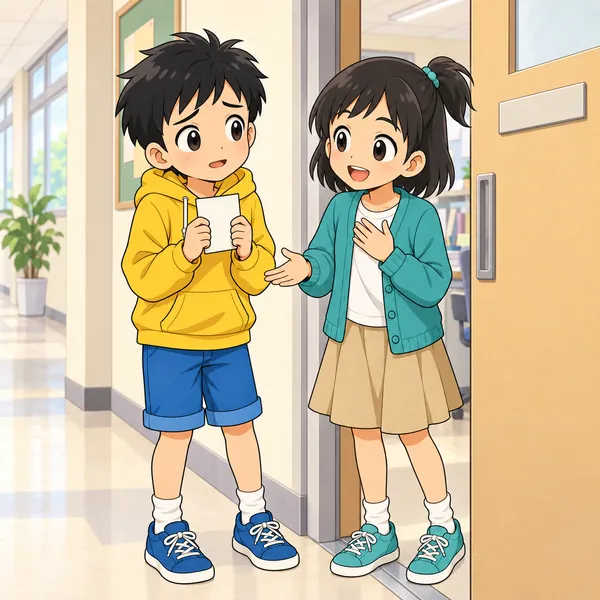 ミオが、人を困らせるためではないことを伝えている
