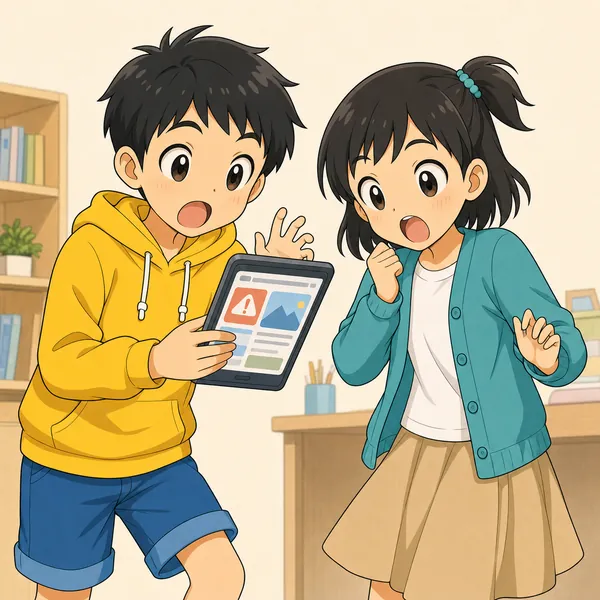 4コマ「広げない勇気」の1コマ目