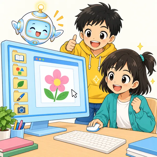 すっきりした画面で、ミオがすぐ目当てのファイルを開いている
