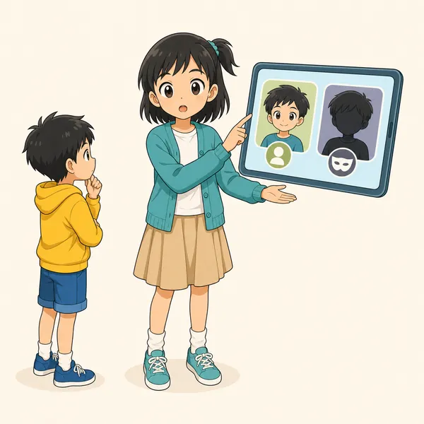 4コマ「その申請、ほんとに友だち?」の3コマ目
