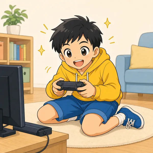 4コマ「ゲームのルール」の1コマ目