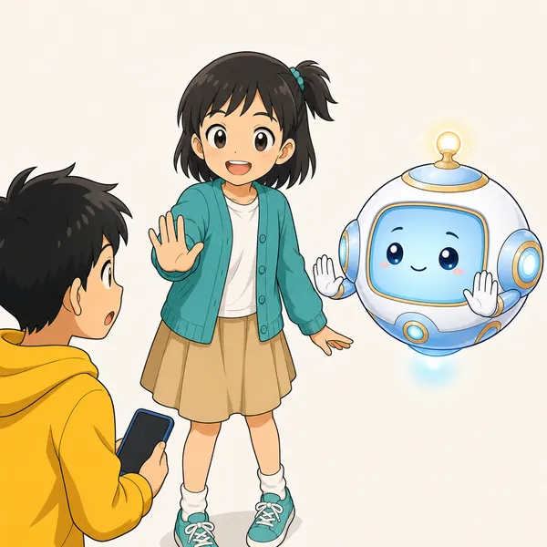 4コマ「グループチャットのやくそく」の2コマ目