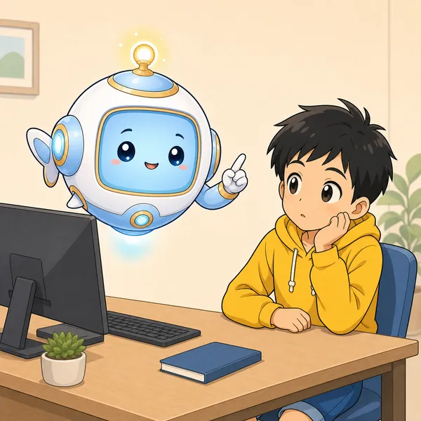 4コマ「画面から 離れる時間も 強さ」の2コマ目