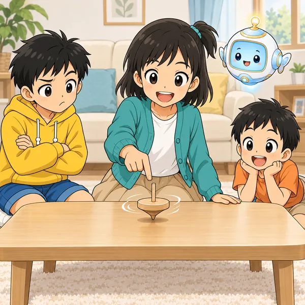 ハルが、ミオが上手なだけではとうたがうように腕を組んでいる。
