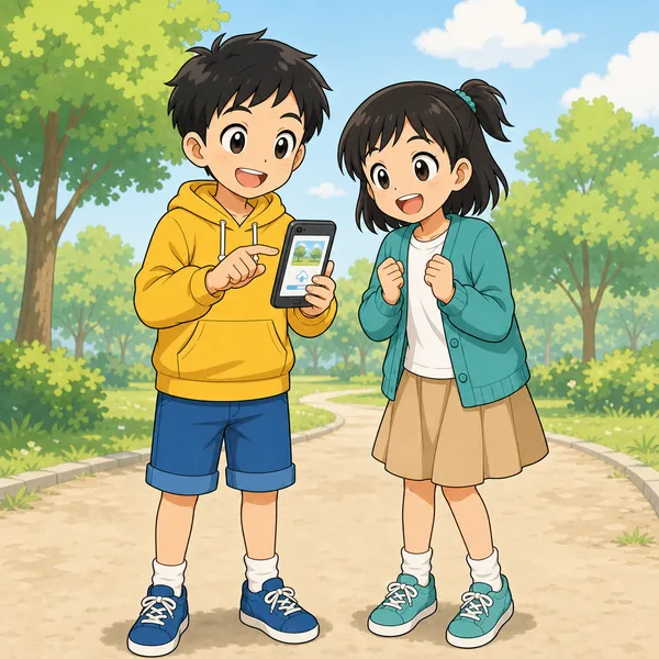 4コマ「写真の位置情報」の1コマ目