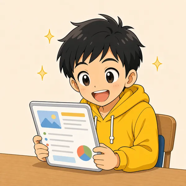 4コマ「一次情報を見る」の1コマ目