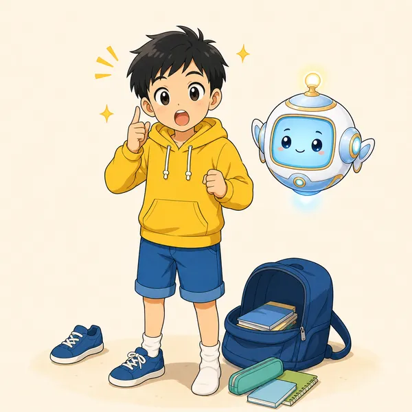 4コマ「アイデアは “困った”から」の3コマ目