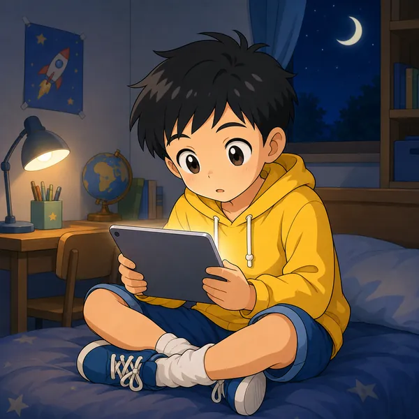 4コマ「時間を決めよう」の1コマ目