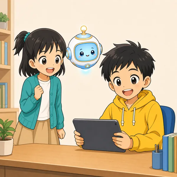4コマ「充電・熱・水に注意」の4コマ目