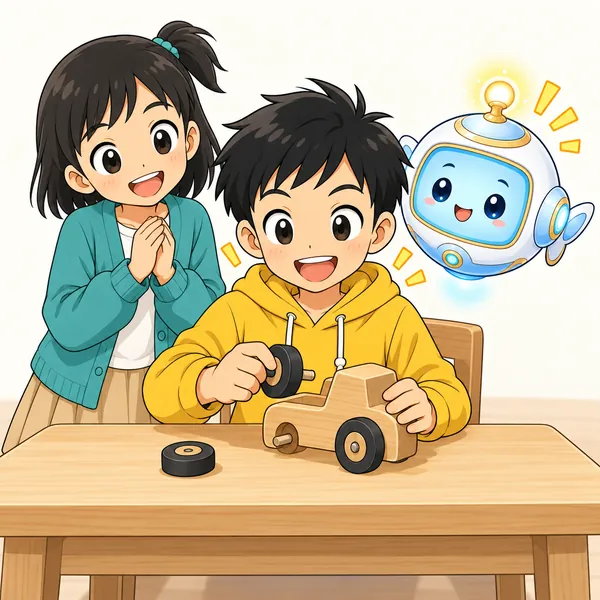 ハルが、自分のできることを一つふやそうと練習をはじめている
