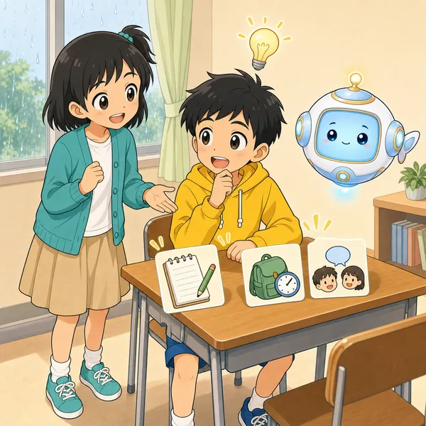 4コマ「変えられることに 力を使おう」の3コマ目