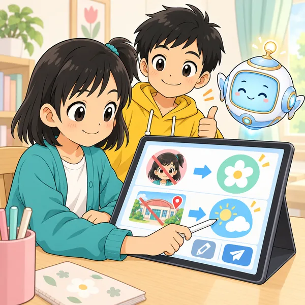 ミオが投稿する前に、名前と場所の部分を書き直している