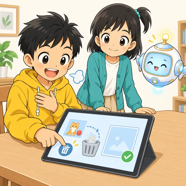 ハルが自分の投稿を削除している。消えたことを確認して、ほっとしている