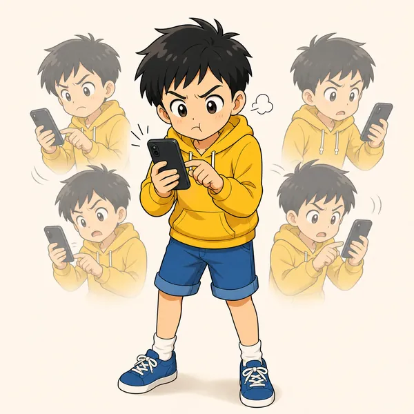 4コマ「「既読」をせめない」の1コマ目
