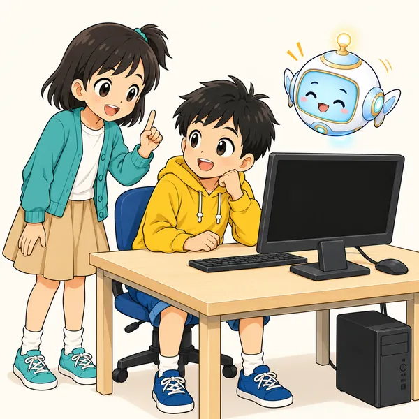 ミオが指を立てて、ひとつずつ確かめようと声をかけている。
