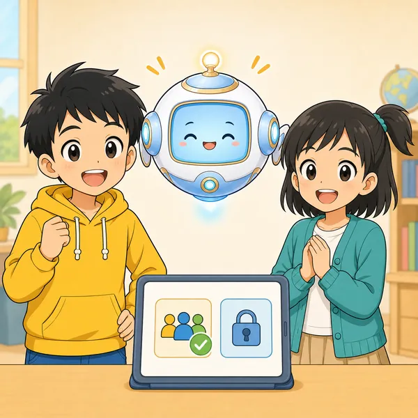 4コマ「公開範囲を考える」の4コマ目