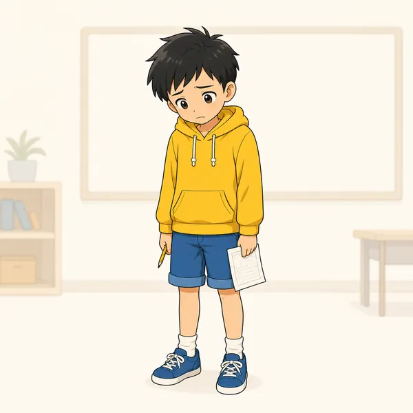 4コマ「比べる相手は “昨日の自分”」の1コマ目