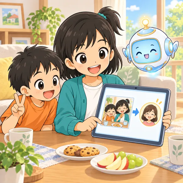 ミオが投稿をやめて、お母さんにだけ写真を送っている。