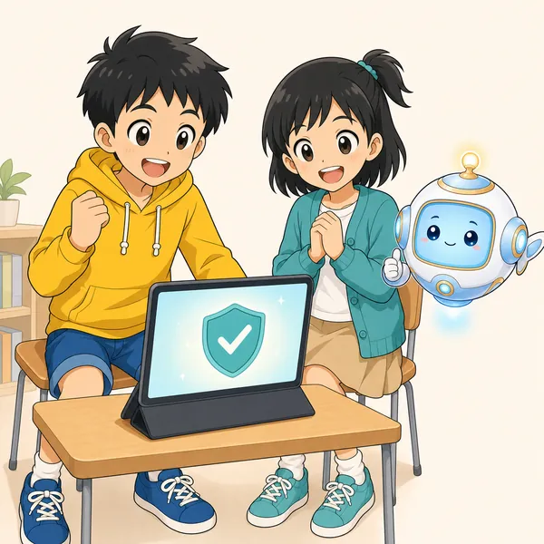 4コマ「ログインの安全」の4コマ目