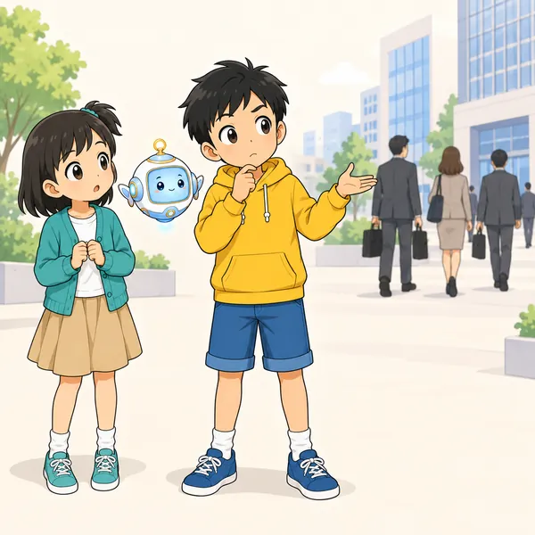 ハルが、社会というのは大人の世界の話だと思っている