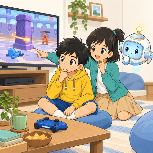 ミオが、どこで負けたのかを一緒に思い出そうとしている
