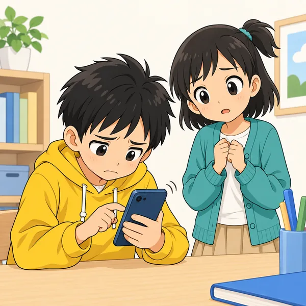 ハルが何度もその投稿を見返してしまい、気持ちがどんどん沈んでいる