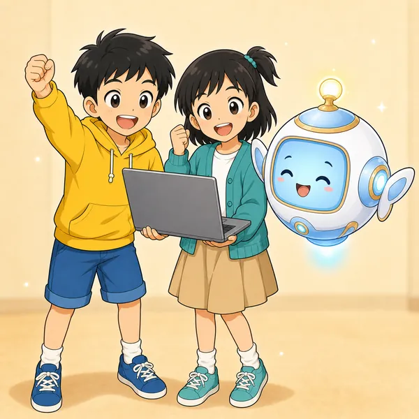 4コマ「PCバンクのおじいちゃん」の4コマ目