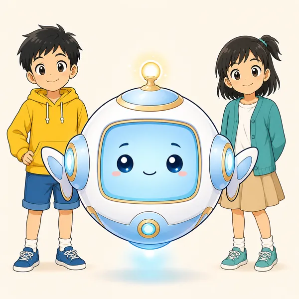 4コマ「友だちに教える」の4コマ目