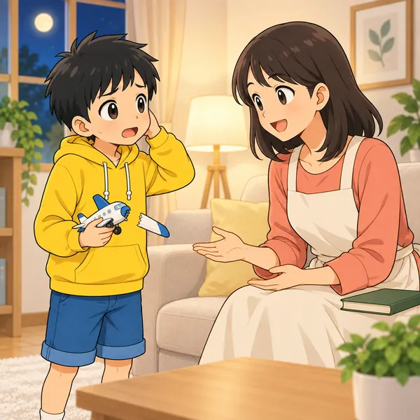 夜。ハルが「今、時間ある?」と声をかけて、自分の失敗を話しはじめている