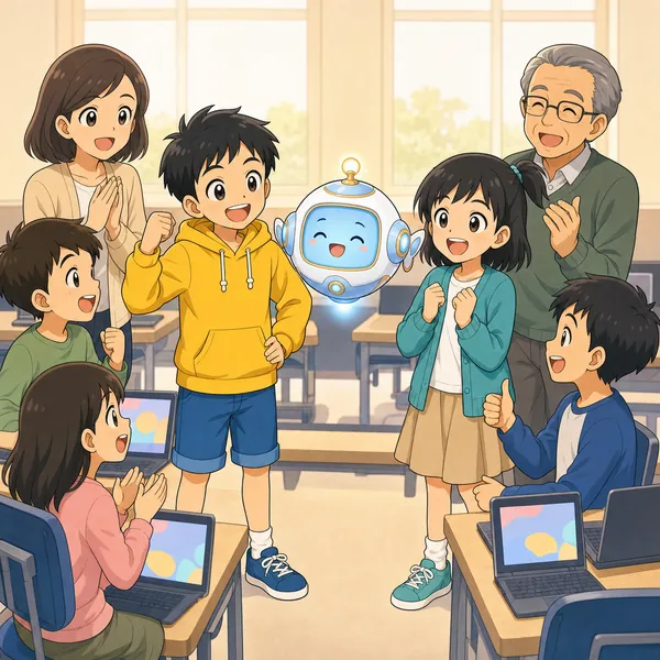 4コマ「放課後PCラボ」の4コマ目