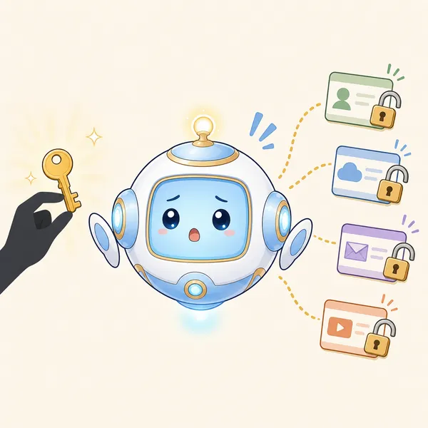 4コマ「パスワードの 使い回しは危ない」の2コマ目