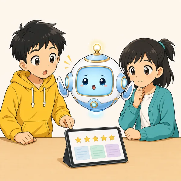 4コマ「口コミをうのみにしない」の2コマ目