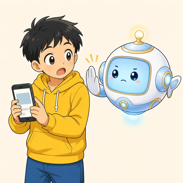 4コマ「写真は勝手にのせない」の2コマ目