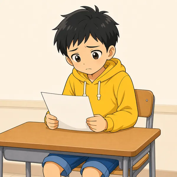 4コマ「失敗しても大丈夫」の1コマ目