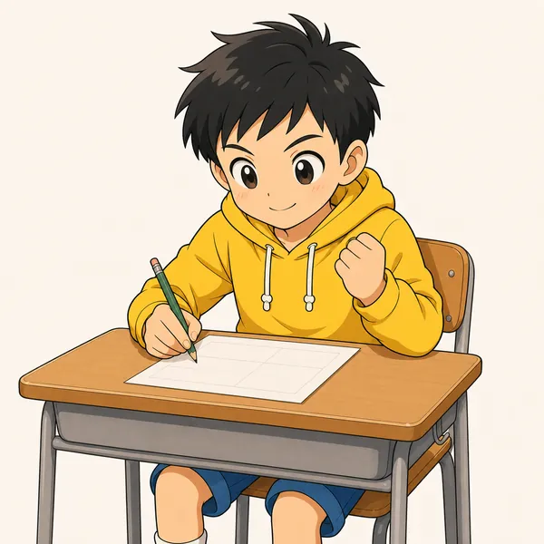 4コマ「失敗しても大丈夫」の3コマ目