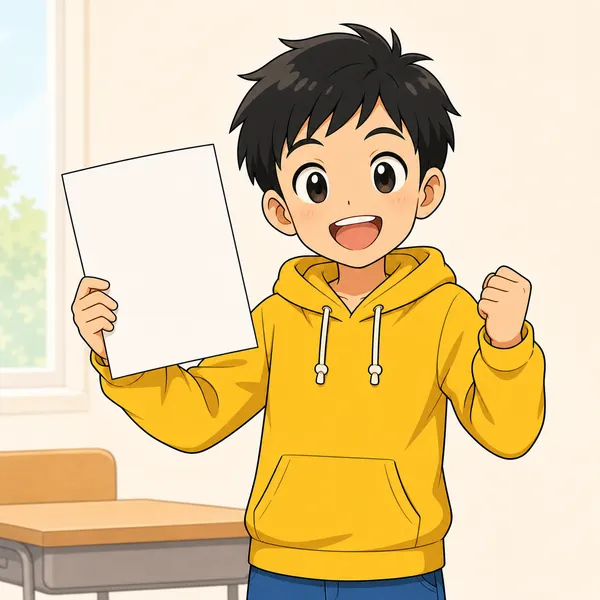 4コマ「失敗しても大丈夫」の4コマ目