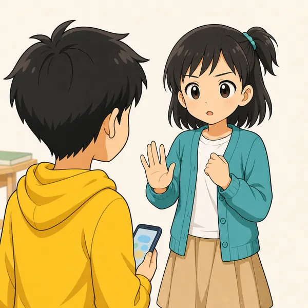 4コマ「スクショを勝手に広めない」の3コマ目