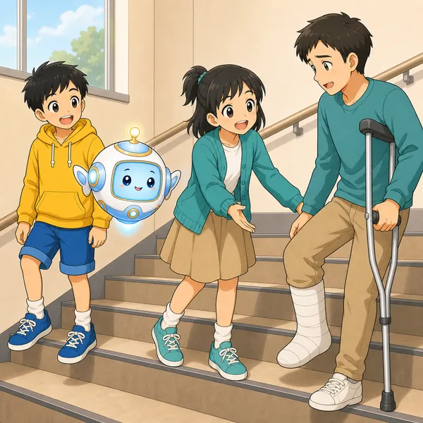 4コマ「違う立場を 想像する」の3コマ目