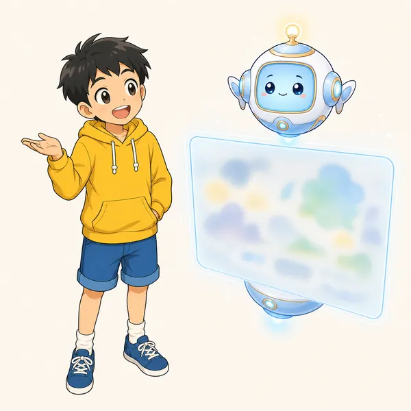 4コマ「上手なたのみ方」の1コマ目