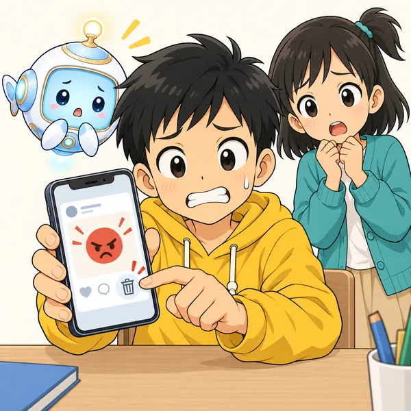 ハルが投稿した直後に、まずいことを書いたと気づいて消そうとしている