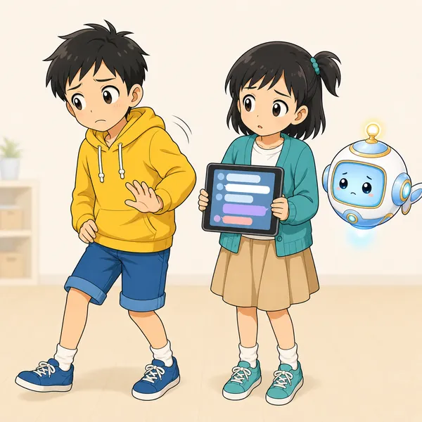 ハルが「かかわらない方がいいかな」と迷い、目をそらして手を引こうとしている