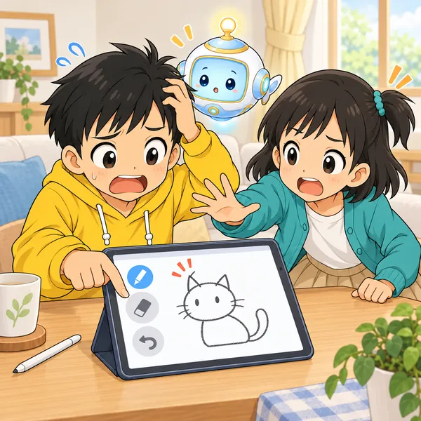 線がはみ出して、ハルが全部消そうとしている。
