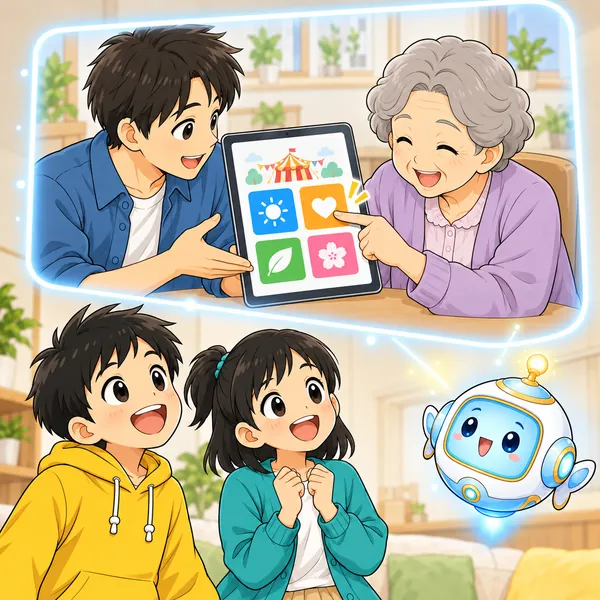 大きくはっきりしたボタンを、お年寄りの女性が迷わず押している。