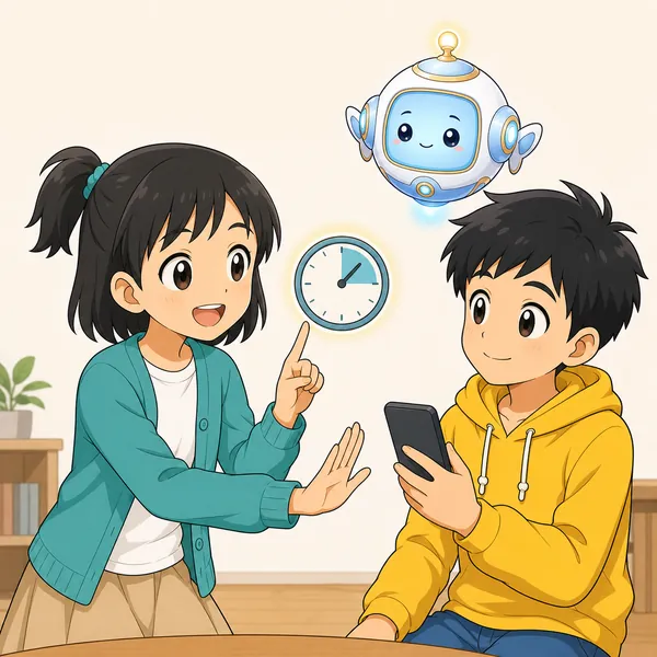 4コマ「SNSで 心が疲れないコツ」の3コマ目